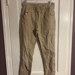 Slim fit khaki pants